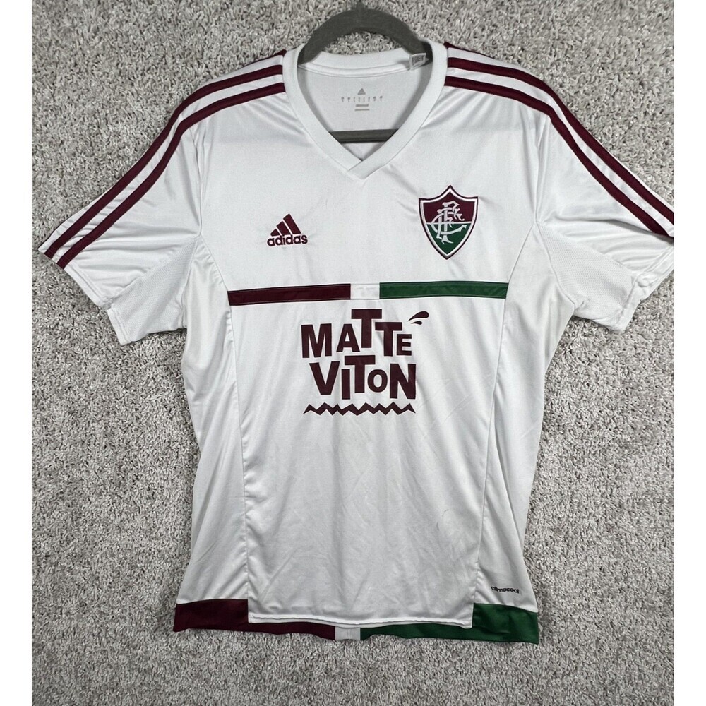 Adidas Fluminense FC Jersey White Men Soccer Shirt Jonathan 10 Brazil